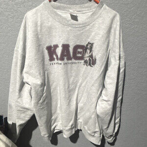 Hanes Texas A&M University Aggies Gray Crewneck Sweatshirt, Size XL